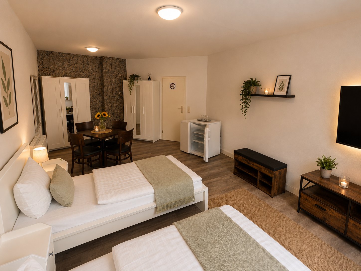 Furnished rooms in Duisburg for the time you work here.